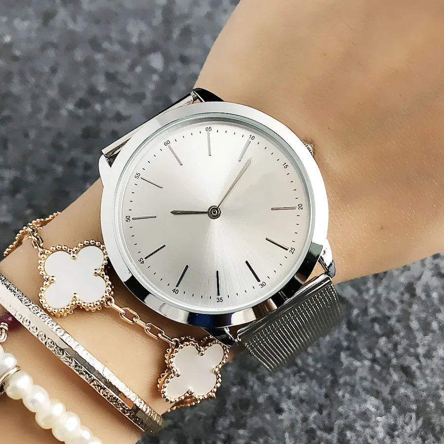 Brand Wrist Watches Men Women Ladies Unisex Crocodile Style Quartz Casual Steel Metal Band Clock LA08