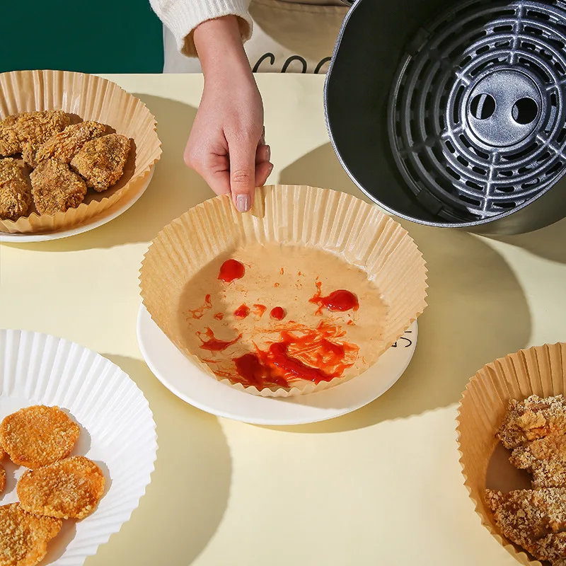 

Special Paper Pad Specialty Plates for Air Fryer Food-grade Oil-absorbing Paper Baking for Household Food Kitchen Baking Cake
