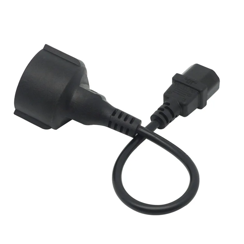 UPS гнездо PDU кабель-удлинитель питания IEC 320 C14 штекер-Европейский женский адаптер