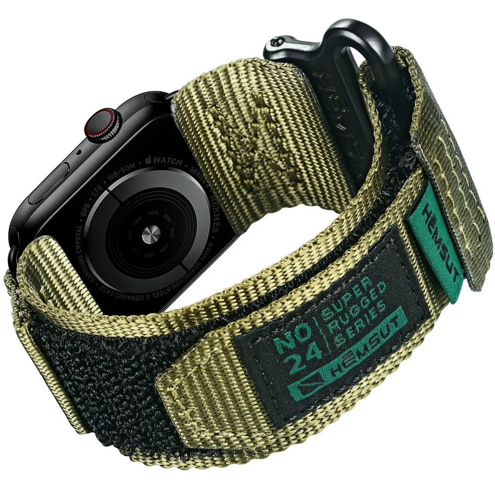 

Compatible With Apple Watch Band Super Rugged Nylon Sports Strap With Woven Loop Design For iWatch 49mm/42mm/44mm/45mm 38mm/40m