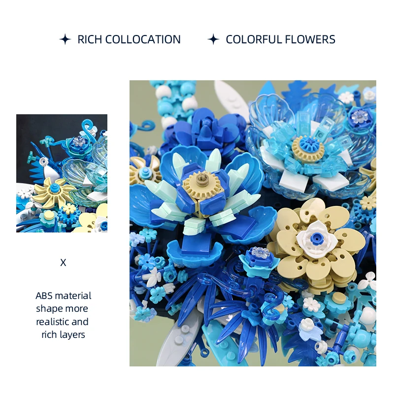 Строительные блоки разноцветные развивающие игрушки звезда цветок морской