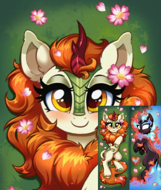 

Dakimakura Anime autumn blaze (mlp) Furry Double Sided Print Life-size Body Pillow Cover