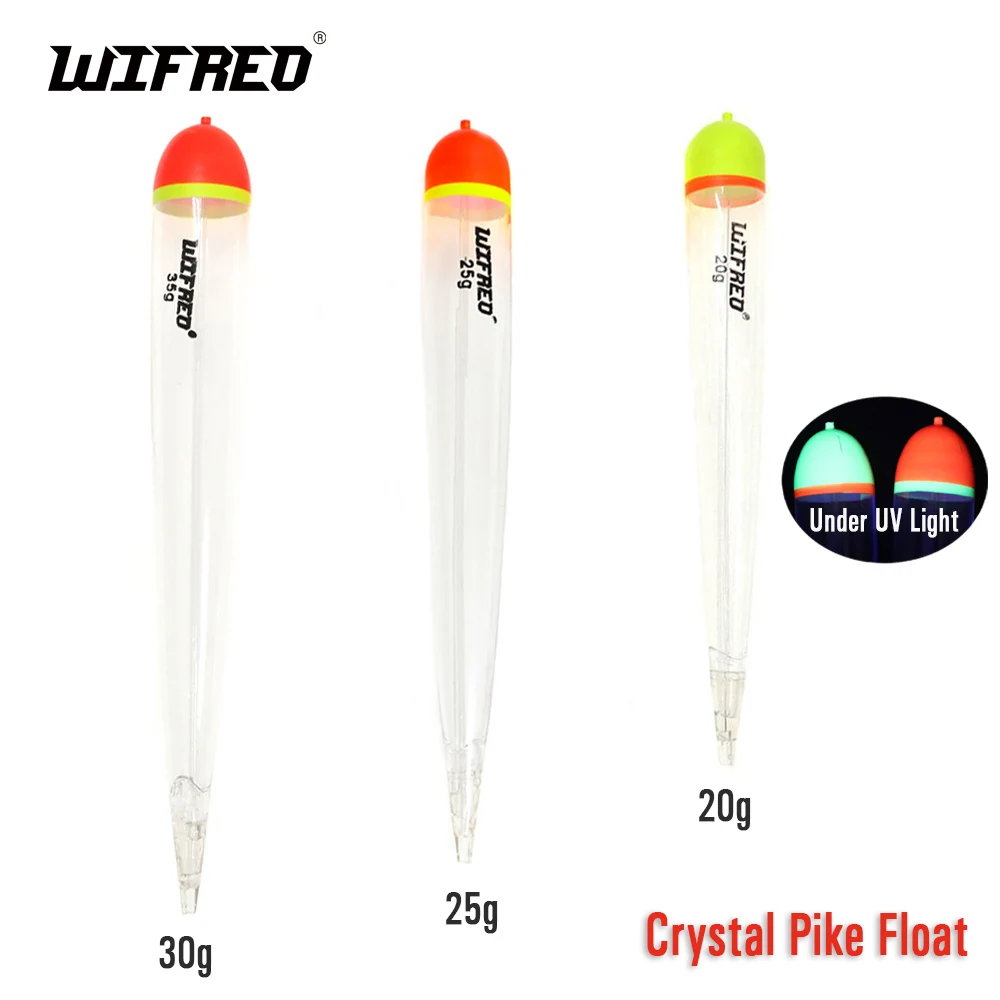 

Wifreo Weighted Bobbers Crystal Pike Float For Slamon Steelhead Fishing Float Fishing Terminal Tackle Accessories 20g 25g 35g