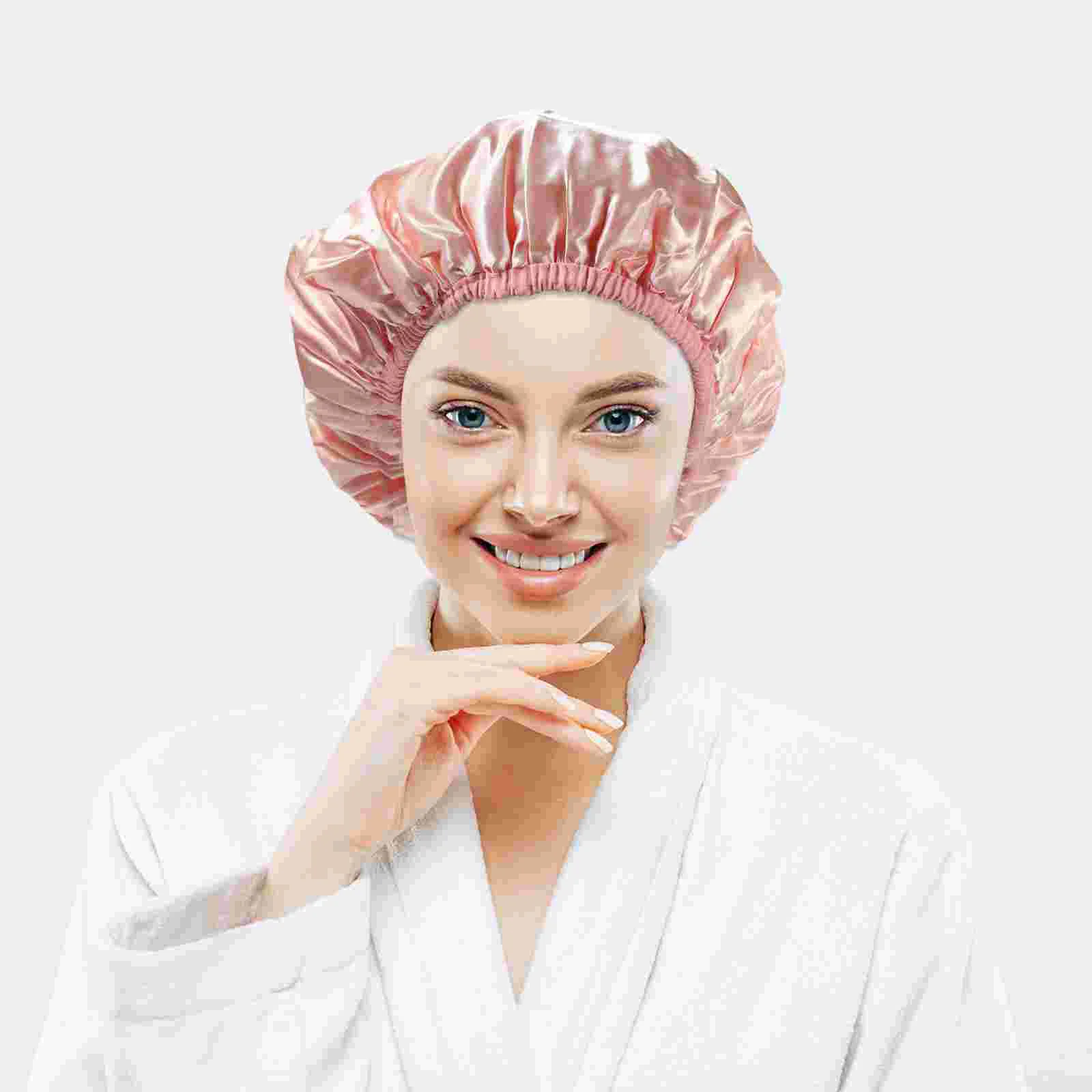 

Bath Cap Women Reusable Versatile Shower Cap Fast Drying Hair Wrap Shower Cap for Women
