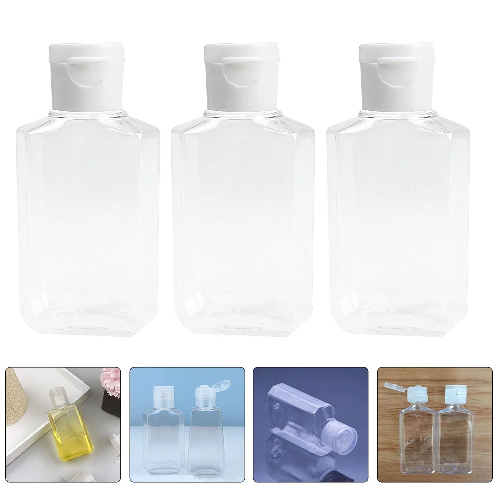 

Bottles Travel Soap Hand Bottle Lotion Dispenser Emptyclear Containers Square Liquid Refillable Sample Toiletry Container Cap