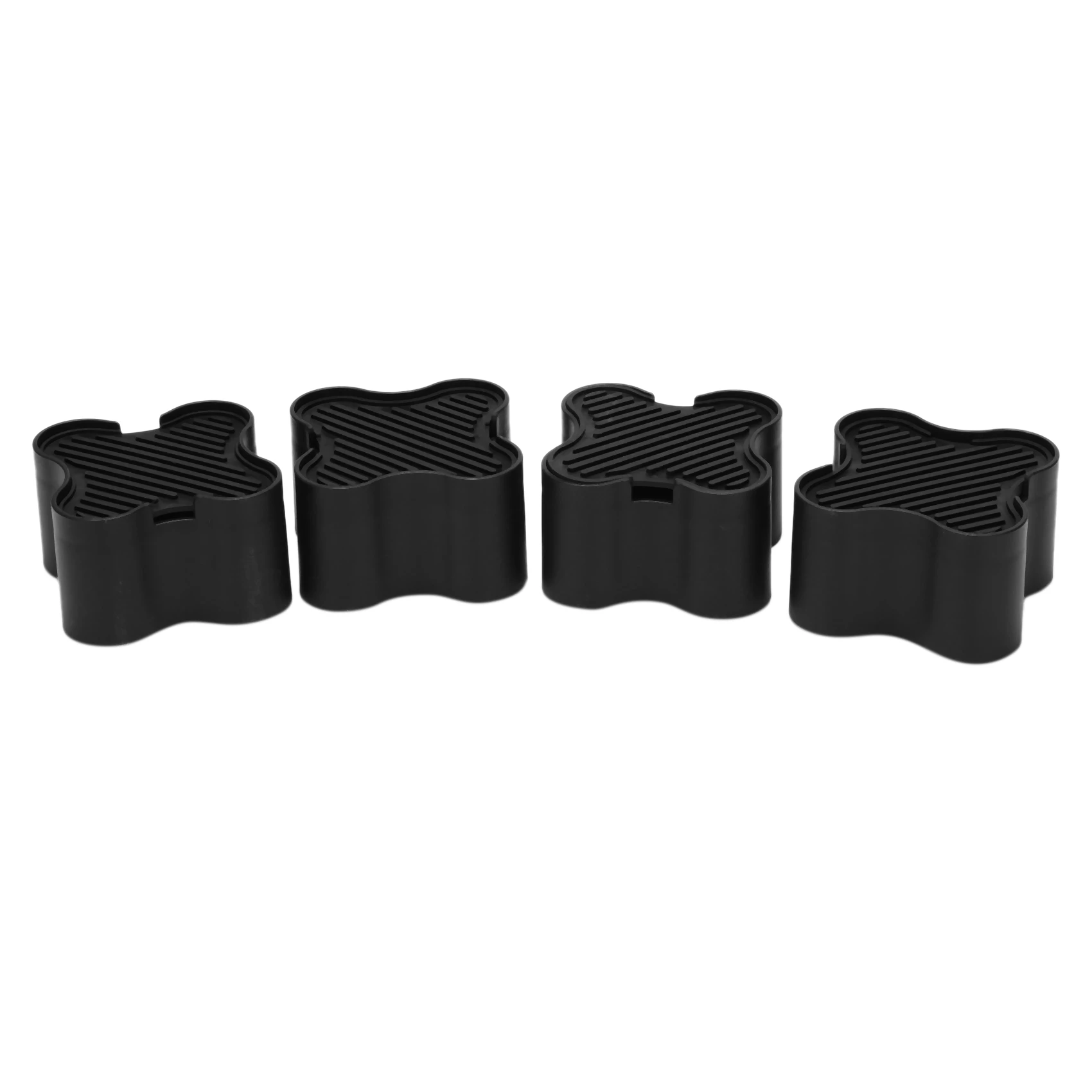 

4 Pack Bed And Furniture Risers Elevator Up To 2 Inch Heavy Duty Bed Risers For Dorm Table Couch Sofa Suitable