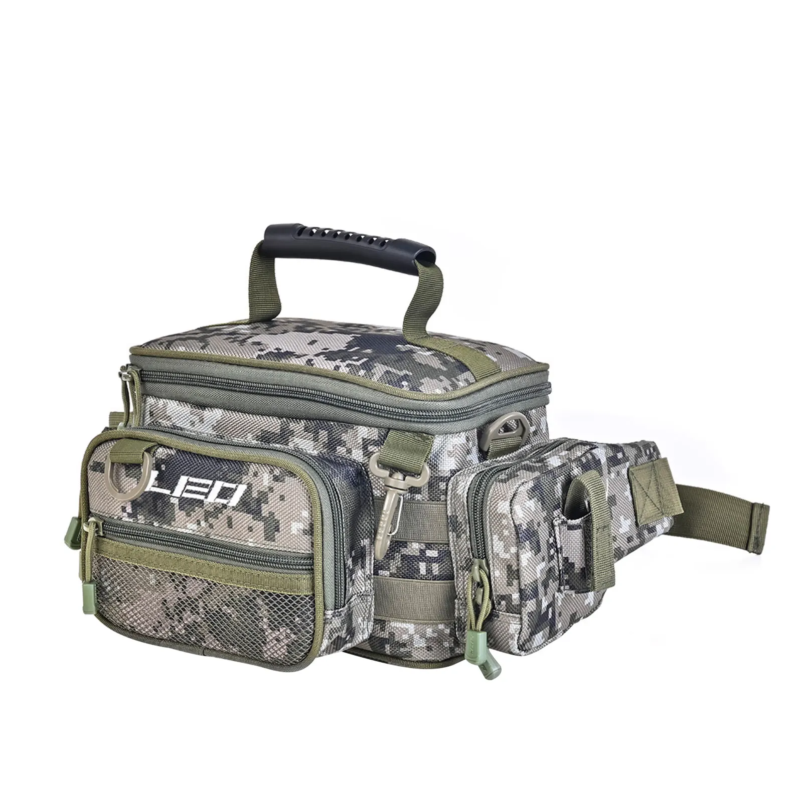 

Fishing Gear Bag Outdoor Fishing Backpack Multifunctional Camouflage Sling Fishing Tackle Bag With Multi-pocket Storage Bag For