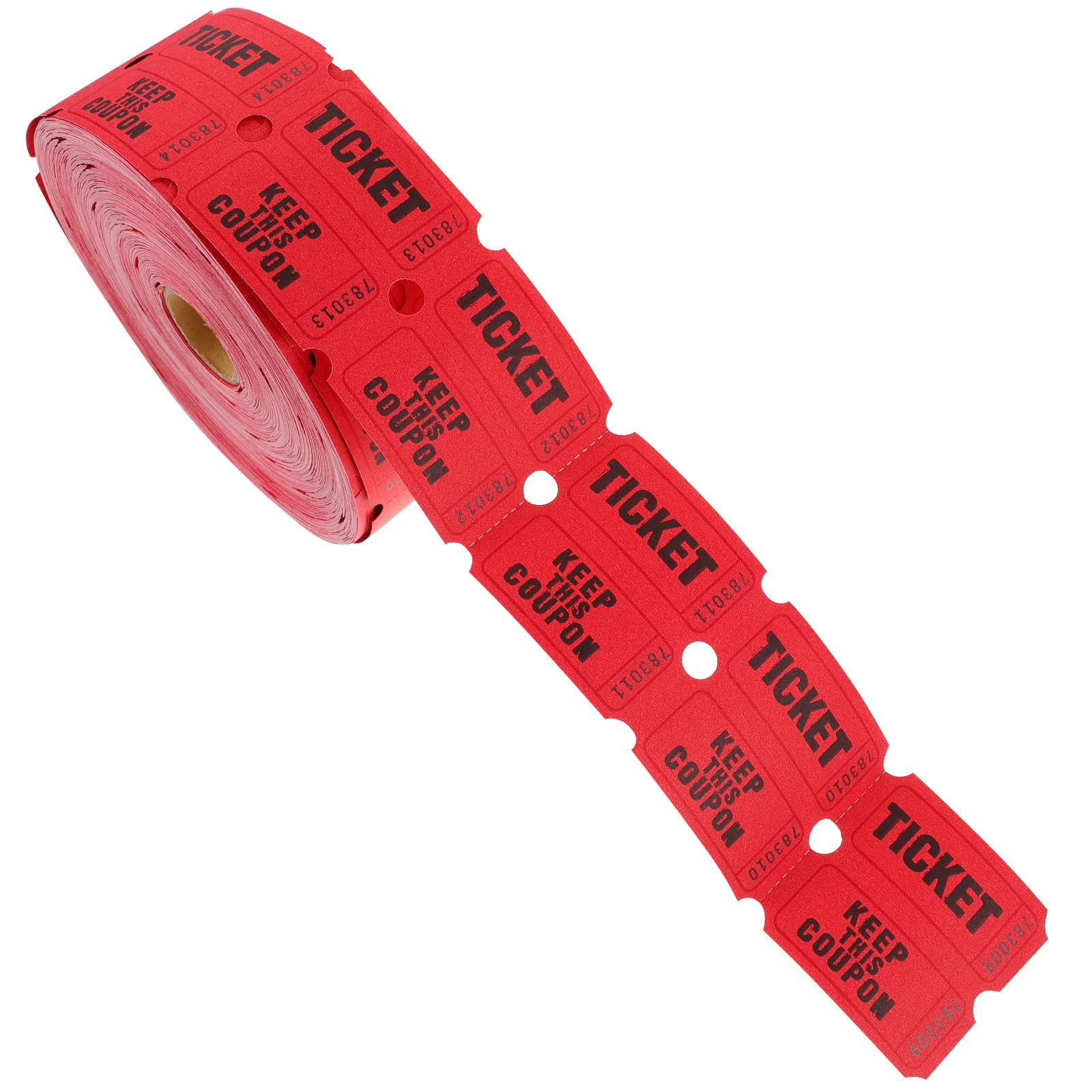 

Lottery Ticket Paper Tags Movie Tickets Events Carnival Red Coated Labels Party Universal