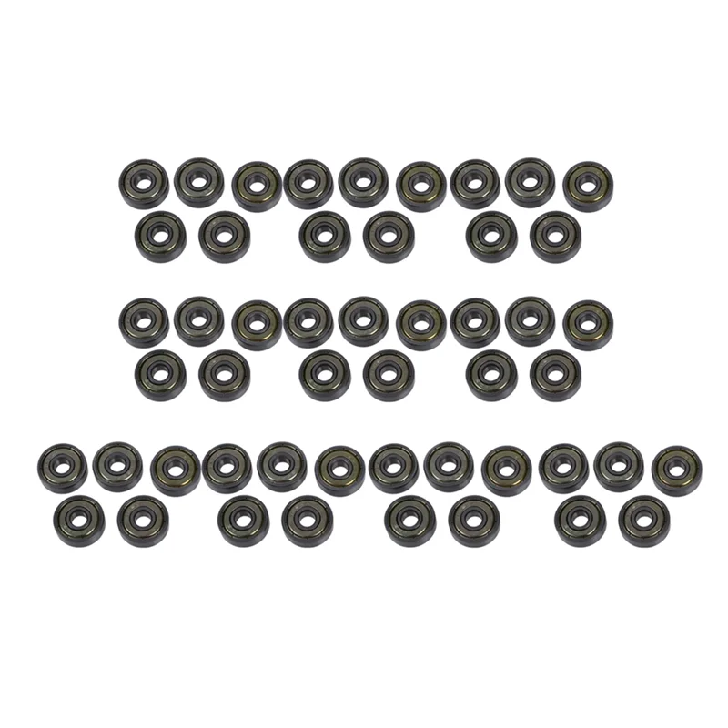 

626Z 6mm x 19mm x 6mm Shielded Radial Miniature Deep Groove Ball Bearing 50 Pcs