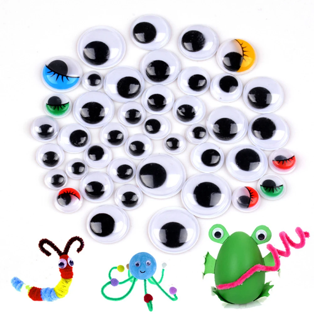 

Handmade Stuffed Plush Doll Eyes Small Colorful Cup Car Painting DIY Stickers Accessories DIY Assembling Eyes for Toys