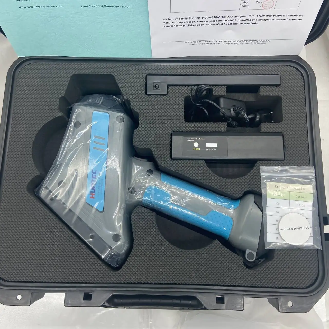 HXRF-140JP детектор высокого разрешения с Si-Pin ручной анализатор XRF металлических