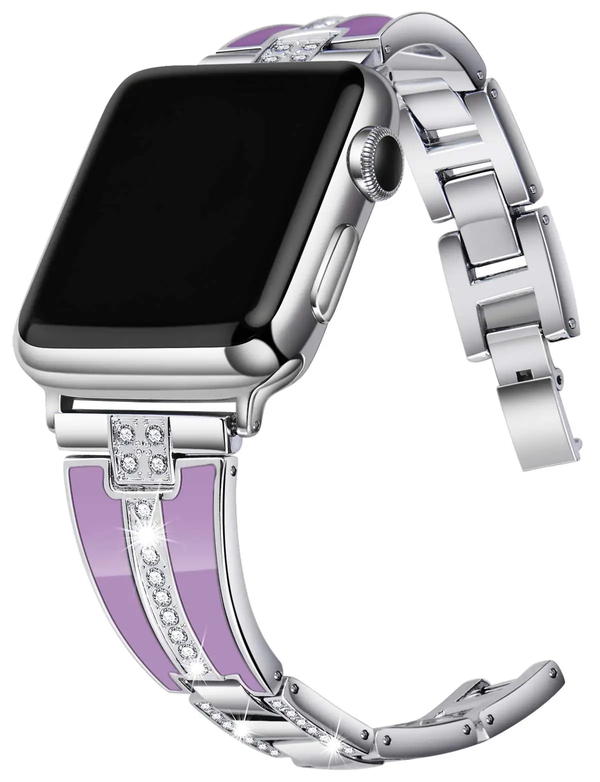 Resin+Metal strap for Apple watch 45mm 44mm 42mm 40mm 41mm 38mm 49mm Women diamond  bracelet for iwatch UItra 8 7 6 5 4 SE band
