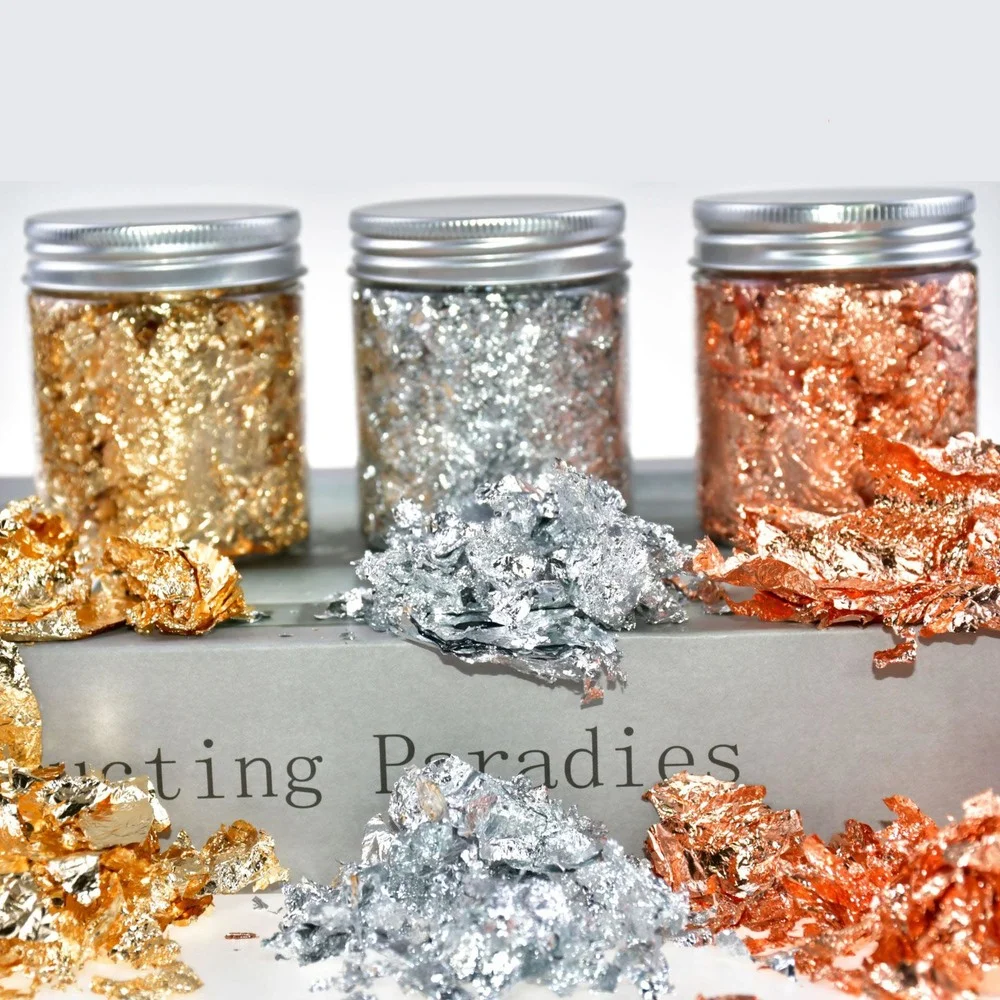 

1PC Cake Mousse Pastry Ice Cream Dessert Dress Up Gold and Silver Foil Baking Decoration Chef Art Cake Decorating Tools