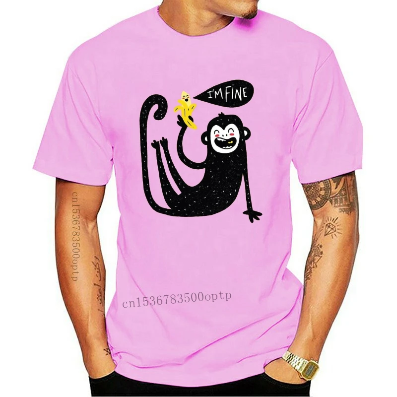 

Cute Monkey - Men'S Funny Illustrations T-Shirt Unisex Loose Fit Tee Shirt
