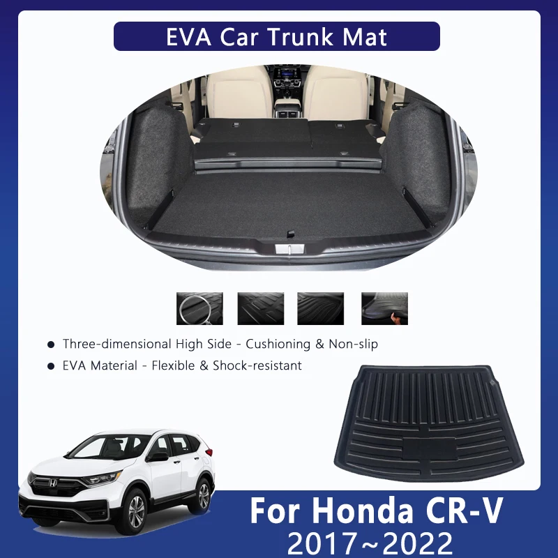 

Car EVA Rear Trunk Mats For Honda CR-V CRV CR V MK5 2017 2018 2019~2022 Waterproof Trunk Storage Pads Cargo Rug Auto Accessories