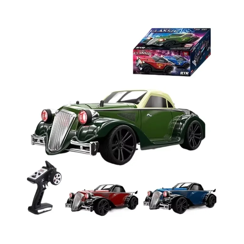 1:16 Винтажный радиоуправляемый автомобиль имитация света 2 4 г высокоскоростной