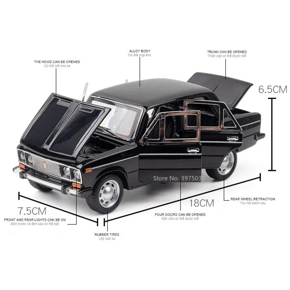 Масштаб 1:24 LADA 2106 модели автомобилей из сплава литая под давлением игрушка