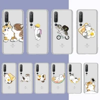 funny cartoon cat phone case for samsung a51 a52 a71 a12 for redmi 7 9 9a for huawei honor8x 10i clear case