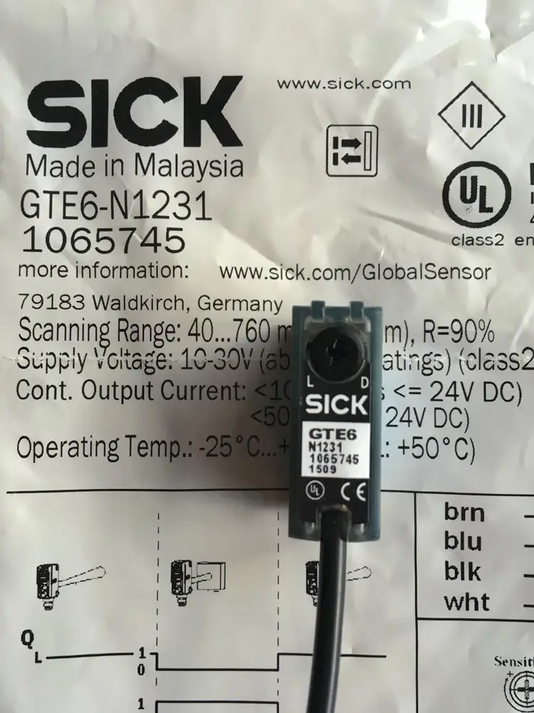 

New Sick photoelectric switch GTE6-N1231 NO 1065745