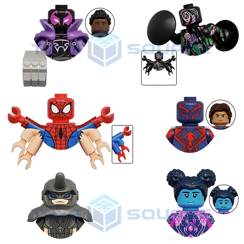 

Конструктор Disney The Prowler, Человек-паук, байт, Рино, модель черных точек, строительные блоки, детский набор, подарки, игрушки