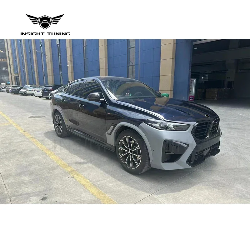 Высококачественные автомобильные бамперы 2023 обвес для X6 G06 Lci обновление до X6M F96