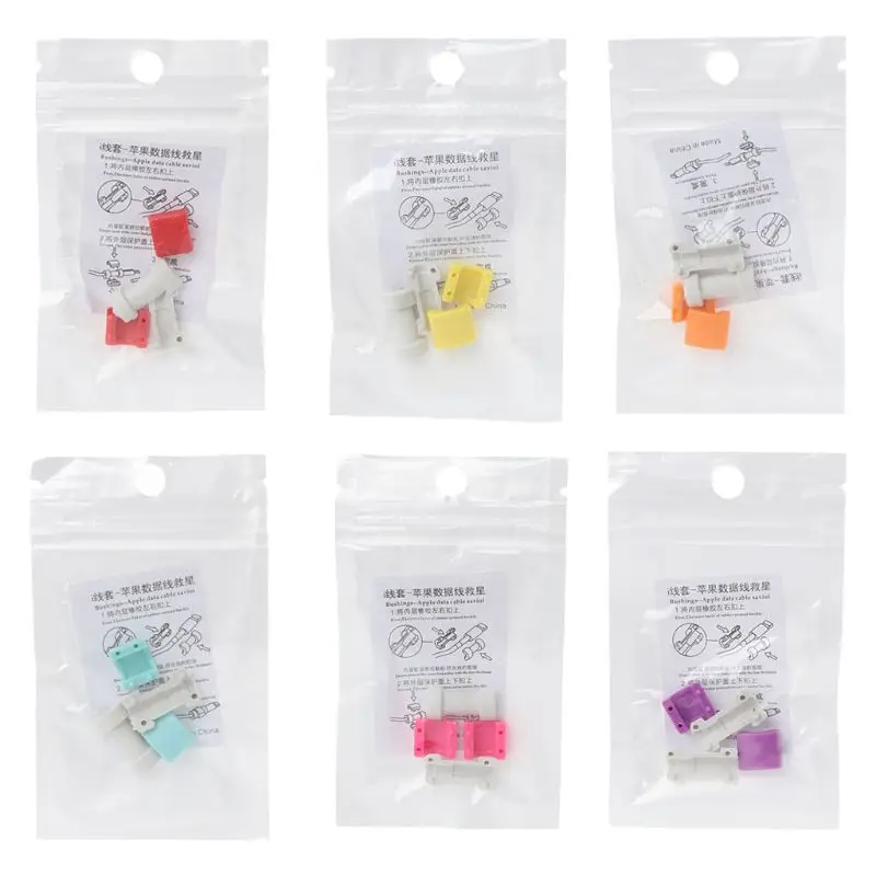 

Colorful USB Cable Protector Saver Sleeve For Smartphone Data Charger Cable Cord
