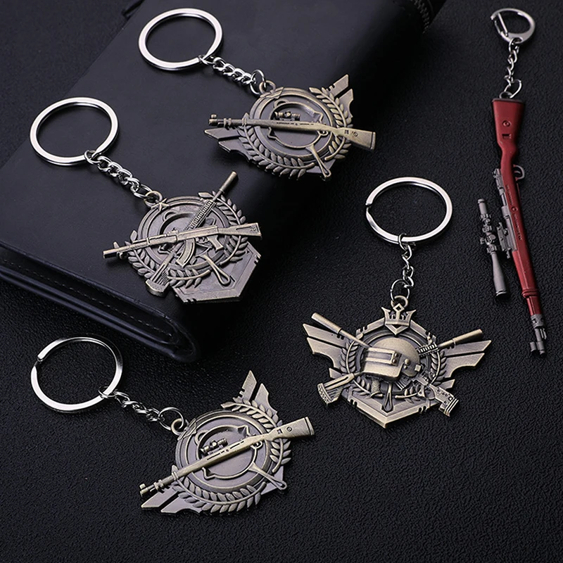 

Jedi survival key 98K weapon model eating chicken medal pendant keychain peripheral game keychain