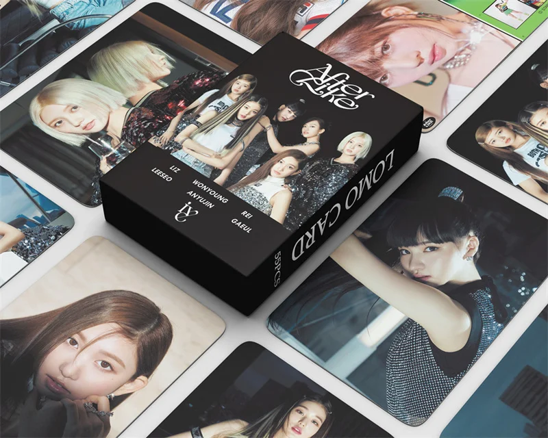 

55Pcs/Set Kpop IVE Lomo Card New Album AFTER LIKE Photo Print Cards Korean Poster Picture Fans Gifts Collection Wholesale