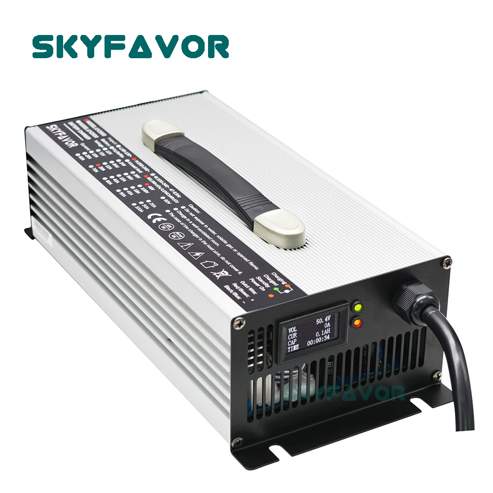 

Индивидуальное зарядное устройство 2500 Вт, 36 В, 50 А или 48 В, 40 А, интеллектуальное автоматическое зарядное устройство с ЖК-дисплеем, MCU, с защитой от перезарядки