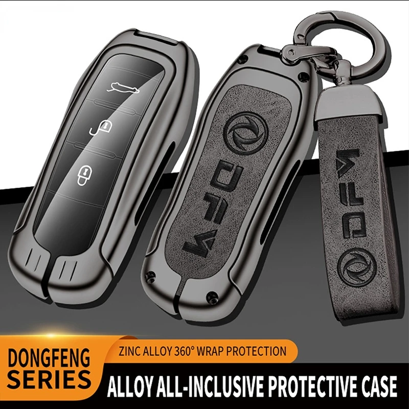 

Alloy Car Key Case Fob Cover Keychain Shell for Dongfeng DFM DFSK Glory 580 S560 F507 S30 H 30 AX7 Ix5 Ix7 Seres Sf5 KC VL
