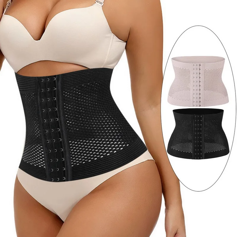 

Women Waist Trainer Sweat Belts Corset Tummy Body Shaper Fitness Gym Belt Shapewear Three Breasted Slimming Belt