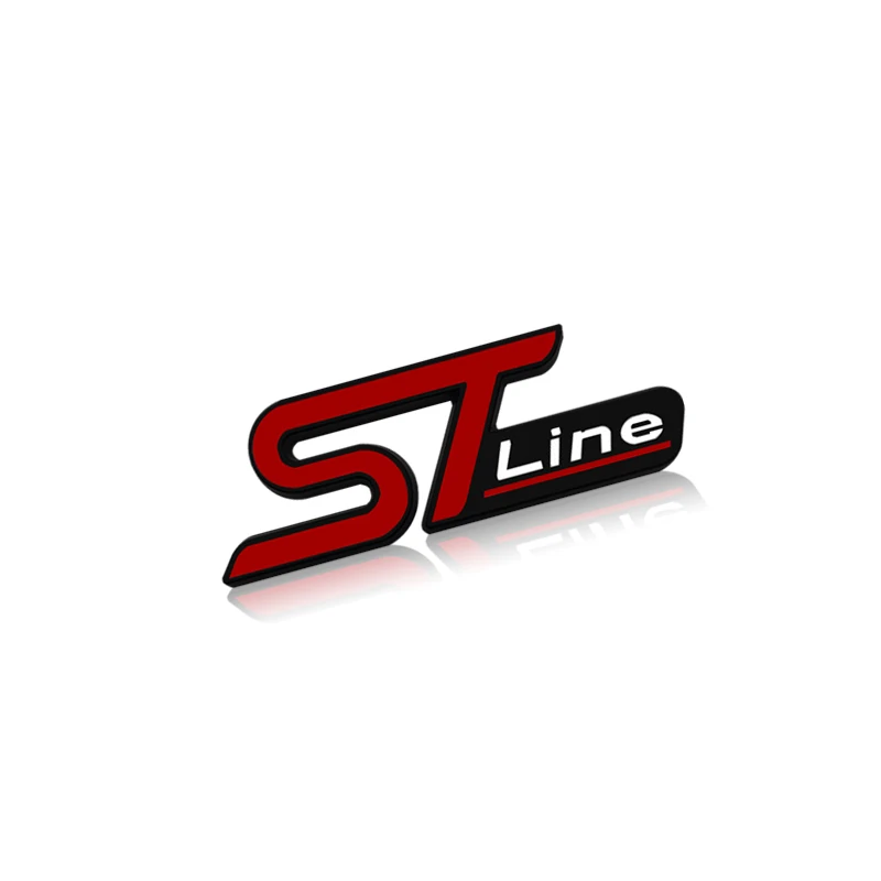 

Эмблема решетки ST LINE для FOCUS 2 3 MK7 MK8 MK5 MK6 Mondeo Fiesta Kuga MK3 Fusion Cover, украшение на задний багажник, металлические наклейки