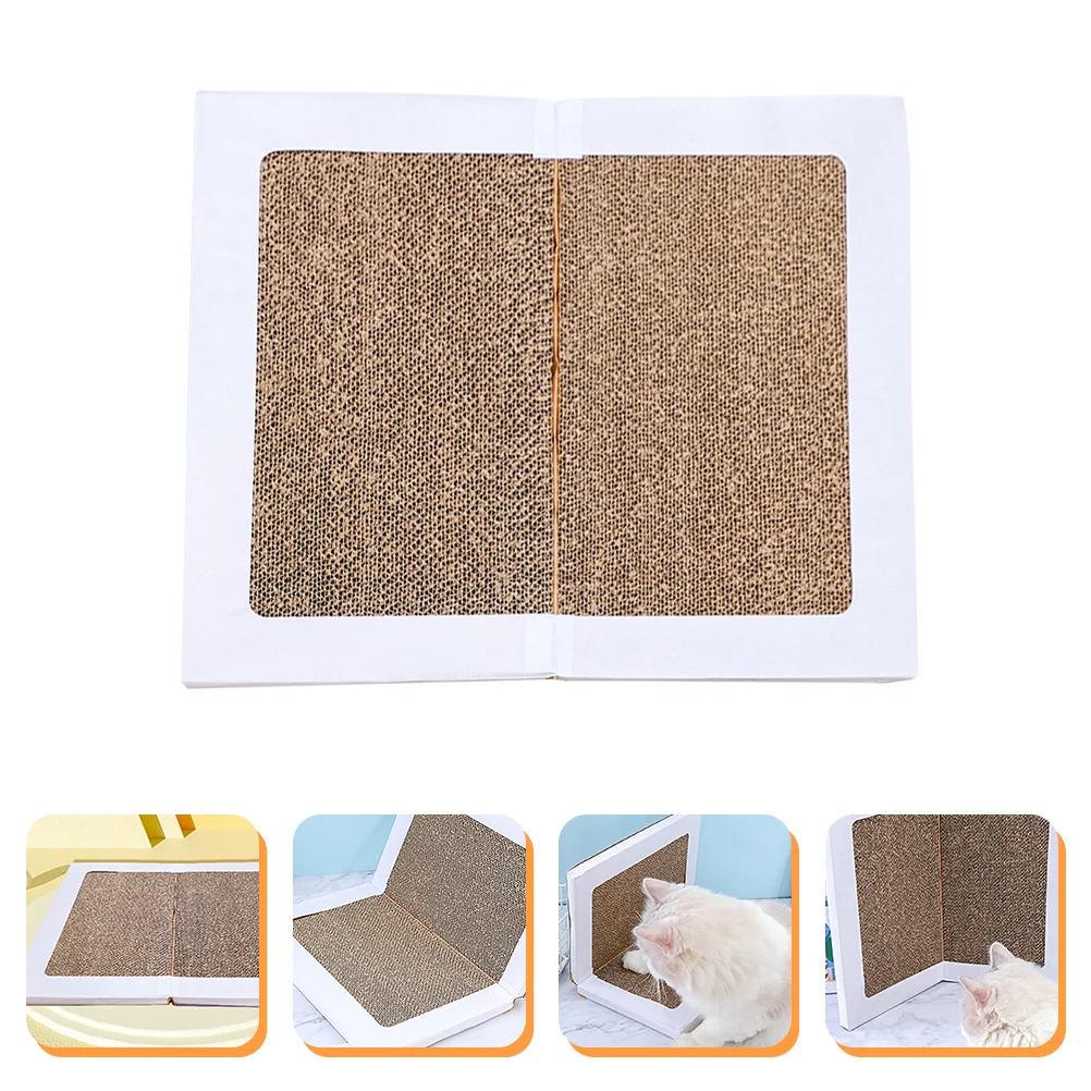 

Cat Scratching Scratcher Board Scratch Toy Cardboard Post Pad Corrugated Kitten Mat Paper Wall Pet Diy Toys Box Reversible Pads
