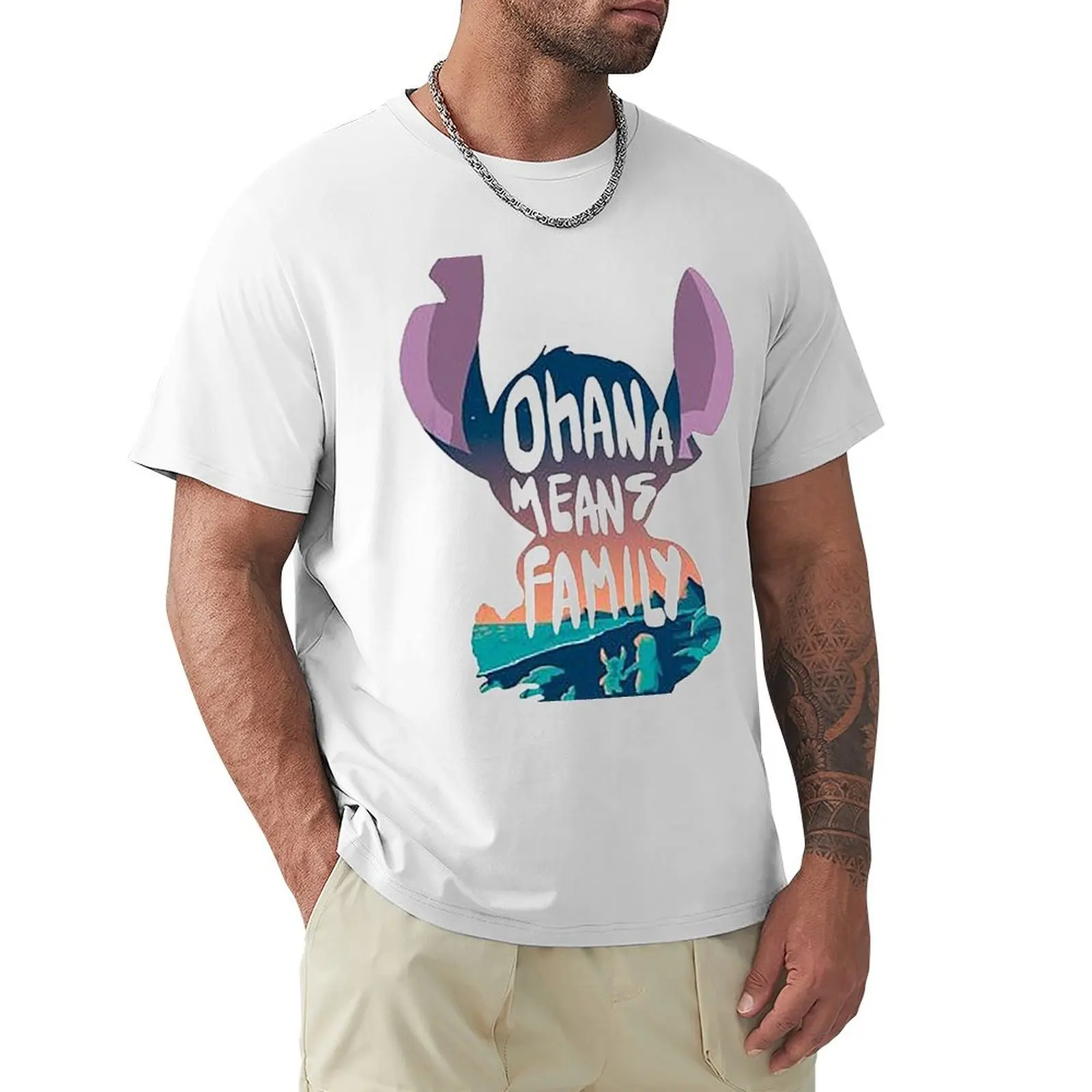 Oh a na M ea ns Fa m ily Li l o An d St it ch футболка спортивные фанаты подарки для парня Роскошные