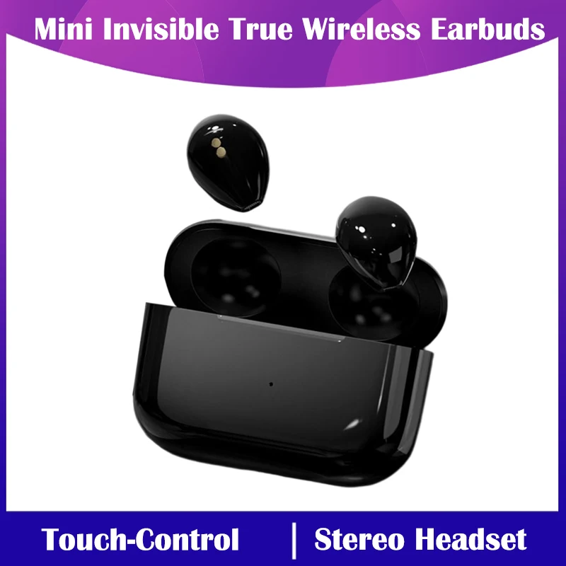 

X13 миниатюрные невидимые настоящие беспроводные наушники Bluetooth-совместимые наушники 5,0 стереогарнитура с сенсорным управлением TWS наушники