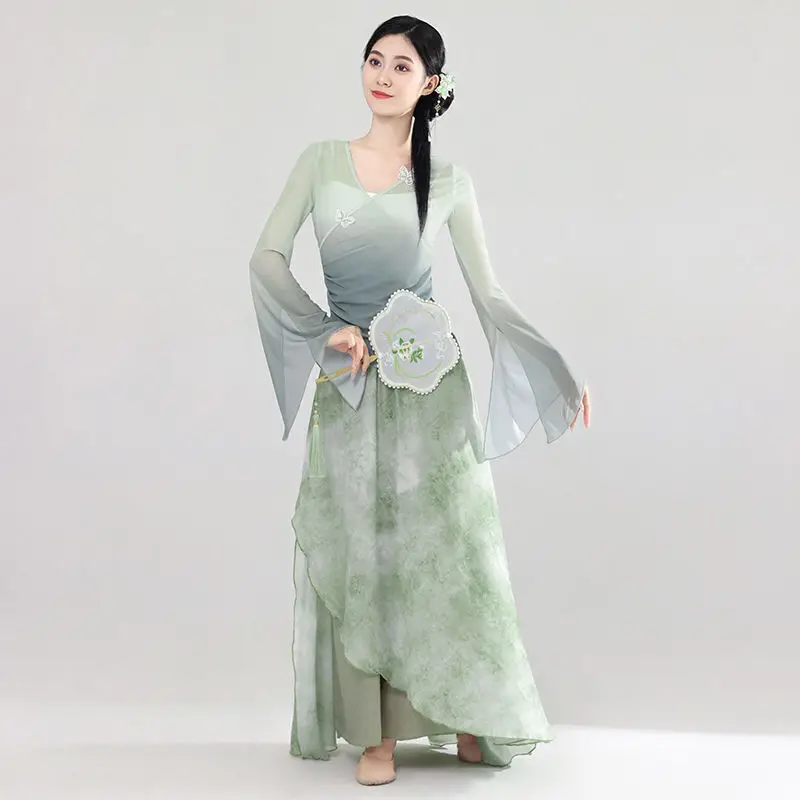 Классическое танцевальное платье в китайском стиле костюм для выступлений