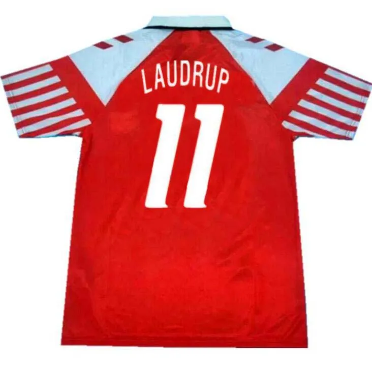 1992 1994 Классическая винтажная рубашка в стиле ретро Дания Elstrup Laudrup Vilfort |