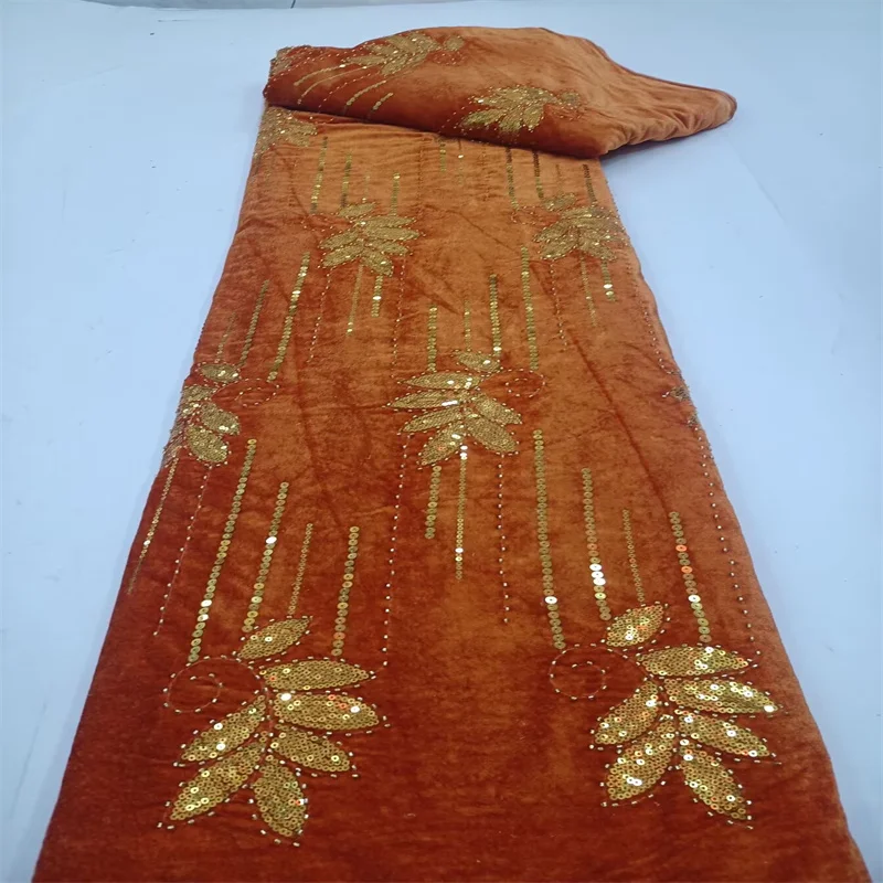 Африканская бархатная кружевная ткань 2025 г. высокое качество кружевной материал