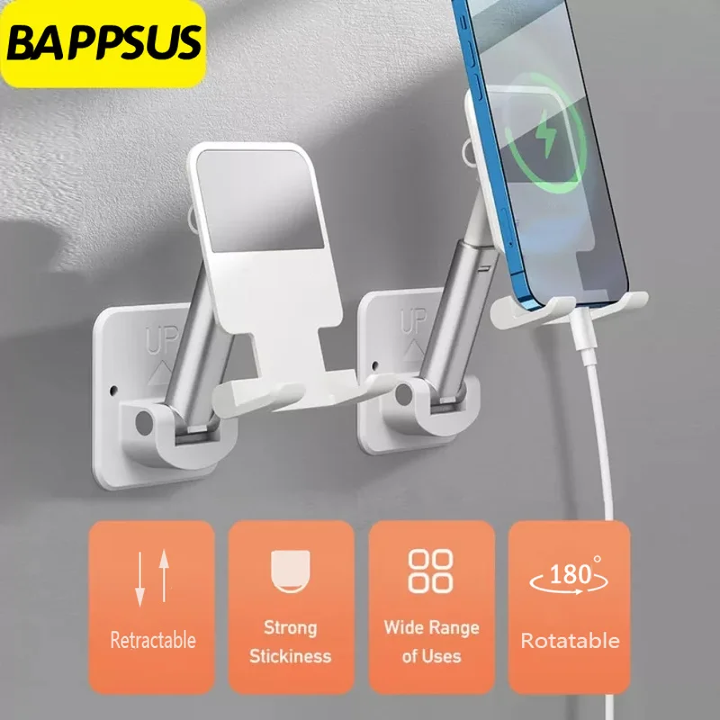 Multifunction Wall Mounted Phone Holder Stand For Home/Offic
