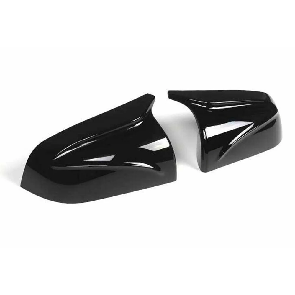 

2X Car Side Rear View Mirror Cover Cap For Tesla Model 3 2017 - 2021 Gloss black