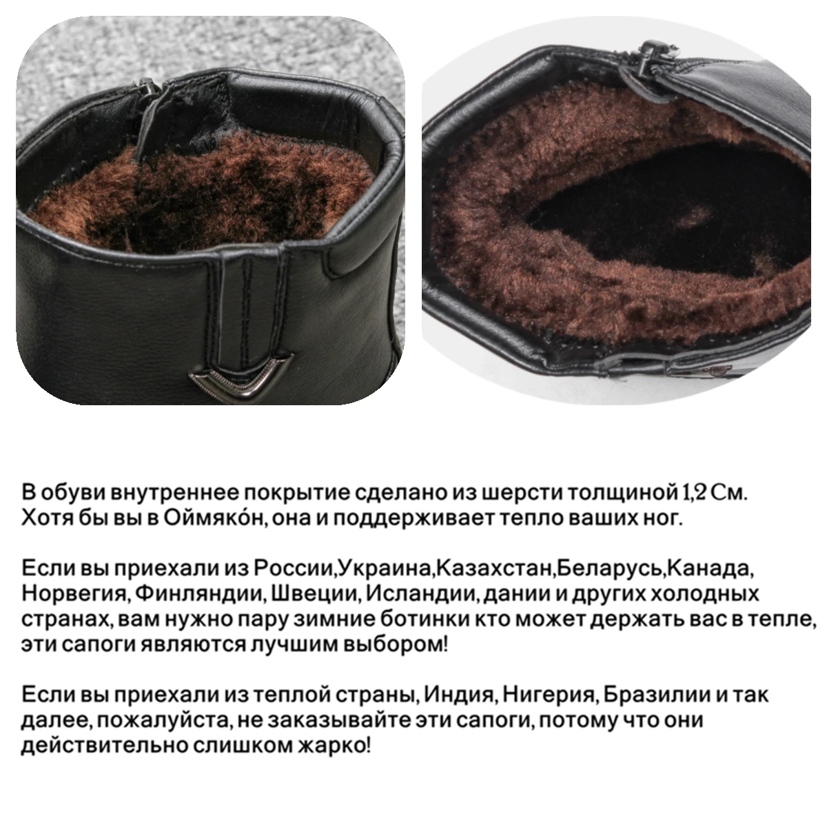 Мужские зимние ботинки Нескользящие удобные брендовые модная теплая зимняя
