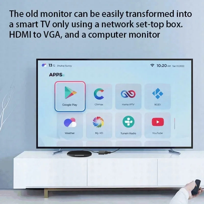 HDTV-совместимый адаптер VGA 1080P Цифровой аналоговый HDTV-кабель папа-мама