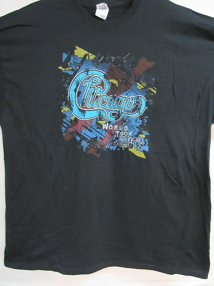 

Chicago & Doobie Brothers Official Tour 2012 Band Concert Music T-Shirt Medium