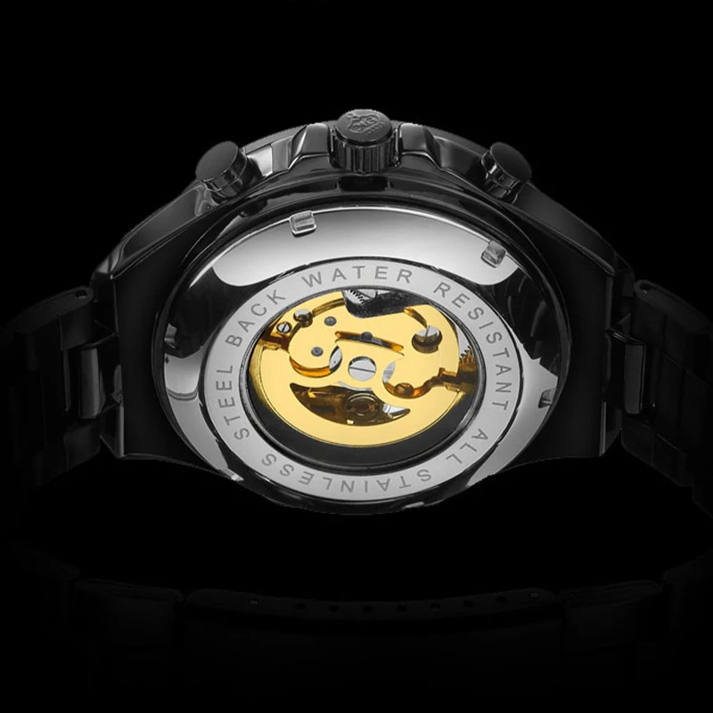 Relogio Automatic Watches For Men Stainless Steel Strap Waterproof Watch Fashion Luxury Casual Brand Clock Masculino |