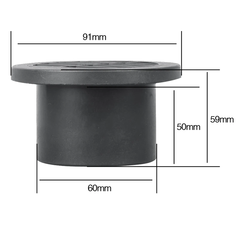 2 шт. выхлопной соединитель для вентиляционного отверстия 60 мм