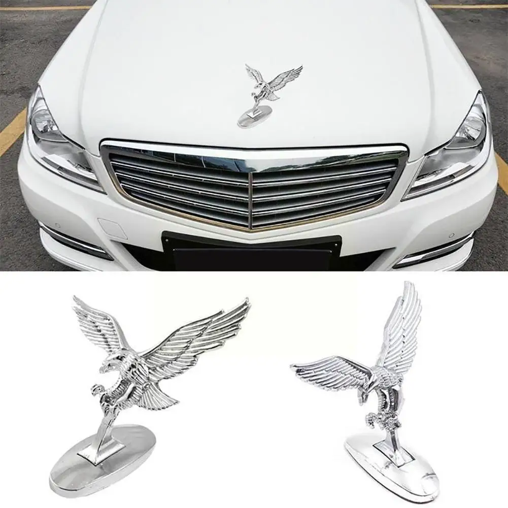 

Передний орнамент автомобиля, 3d эмблема летающего орла, логотип автомобиля, орнамент передней капота, чехол для автомобиля, значок Орла для автомобильного стайлинга автомобиля O1d1
