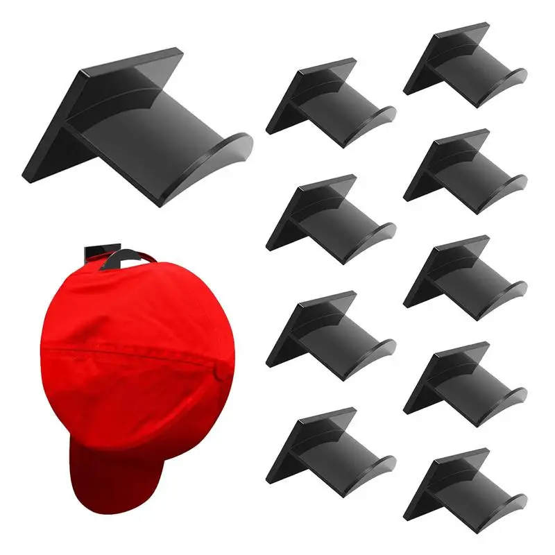 

10 шт., крючки-органайзеры для бейсболок и шляп