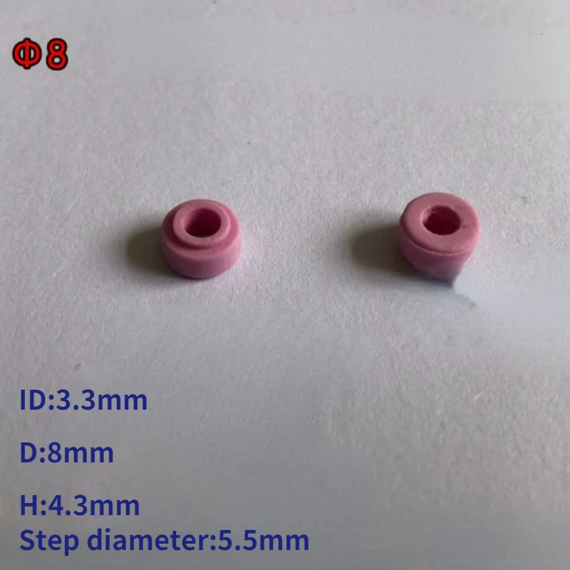 10 шт. прокладка электрической нагревательной трубки 95 красный фарфор нагревательная трубка изоляционная керамическая прокладка термостойкая клемма