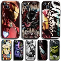 marvel avengers for apple iphone 13 12 11 pro 12 13 mini x xr xs max se 5 6 6s 7 8 plus phone case carcasa black soft funda