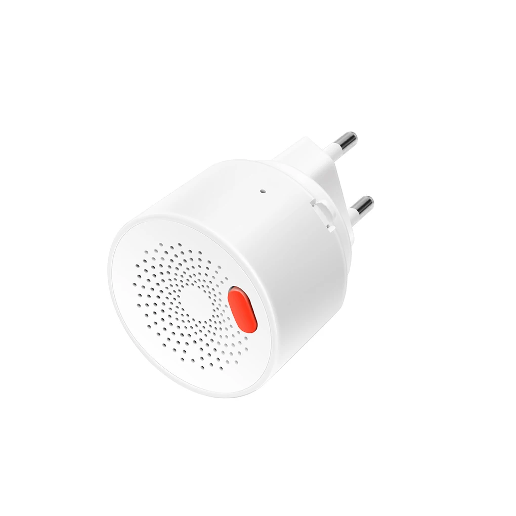 

EU Plug WiFi Smart Tuya Air Detector 85V-250V Wireless Kitchen Safety Home Leakage Sensor Indoor Alarm with LED Indicator